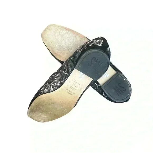 Stuart Weitzman Gold Sequin Loafers Size 9 EUC - Picture 4 of 5